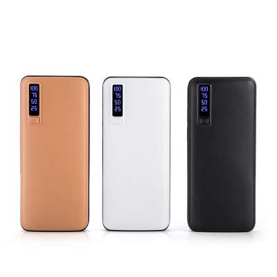 Power Bank 20000mAh 3USB Portable External Mobile Battery Charger Li-Polymer Support LCD Display Poverbank For All Phones