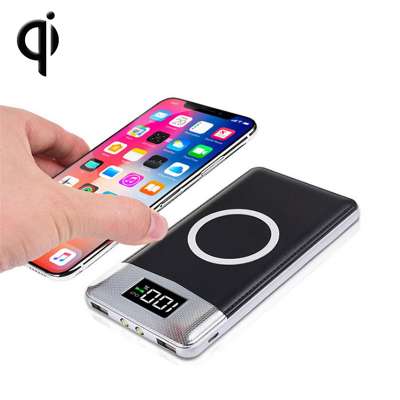 Qi Wireless Power Bank 20000mAh High-Capacity Charger External Battery for Smartphone Outdoor Travel Wireless Charging Powerbank